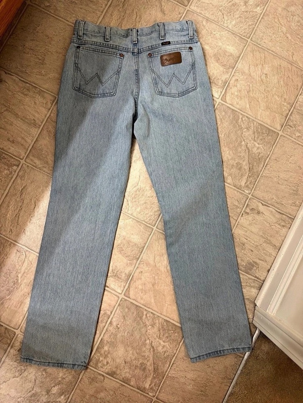 Wrangler Straight Leg Jeans Blue Waist 10
